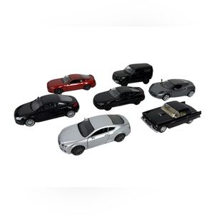Kinsmart Diecast Model Toy Cars 1/32 1/36 1/38 Sports Cars Audi Mustang Lot Of 7